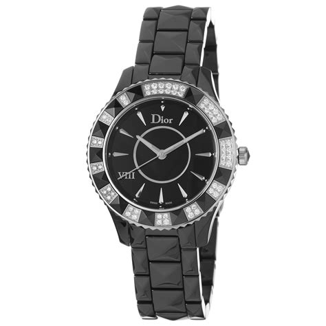 dior ceramic watch with diamonds|diamond Dior watch for sale.